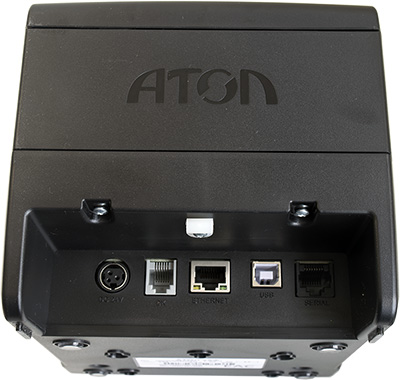 Порты АТОЛ 25Ф: порт питания, денежный ящик, LAN, USB, COM. Порты АТОЛ 25Ф: порт питания, денежный ящик, LAN, USB, COM.