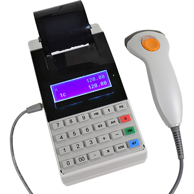 Меркурий 115Ф и Zebex Z-3101 Меркурий 115Ф со сканером штрих-кода Zebex Z-3101